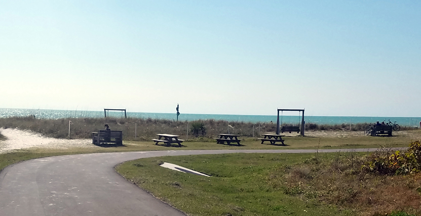 View from the new bike trail at Honeymoon Island